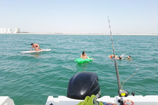 3-hour boat ride through the Bay of Cadiz - Beach Time: Swimming, Paddle Surfing, and Inflatable Fun