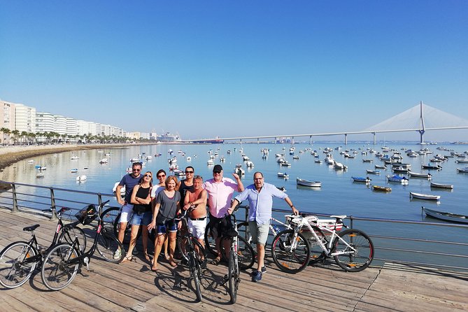 Cádiz 2:30h Bike Tour - Stop 1: Plaza de San Juan de Dios, then out through Puerta Tierra