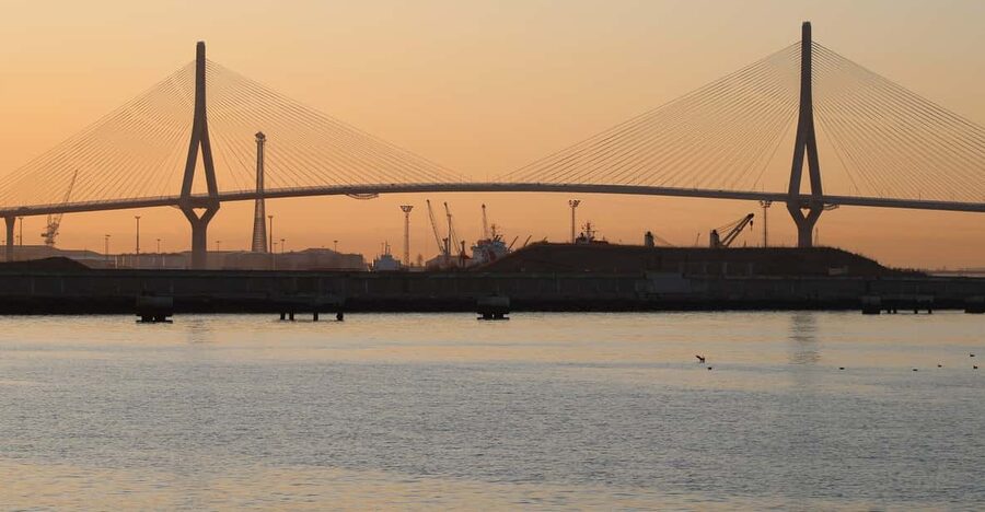 Cadiz: Sunset Experience on Private Yacht (6 pax) - Puente de la Pepa: the bay’s headline view from the water