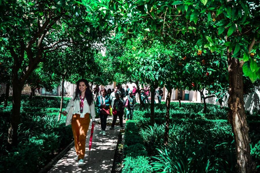Córdoba: Mosque-Cathedral and Alcazar Tour - Walking from faith layer to palace power: heading to the Alcázar