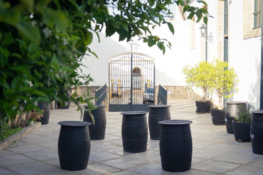 Jerez: Bodegas Álvaro Domecq Guided Tour with Wine Tasting - Photo stop and winery visit: what you’re actually walking into