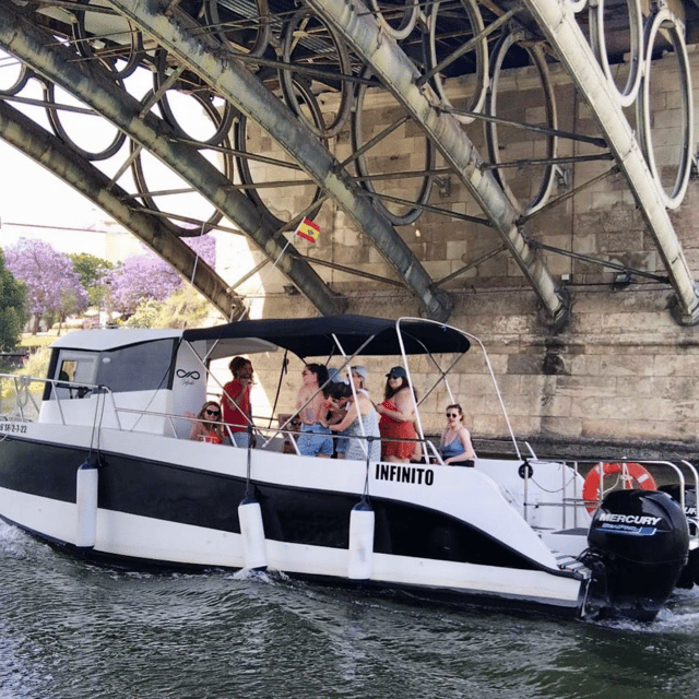 Private boat trip on the Guadalquivir - San Telmo to Triana, the River Loop You Will Remember