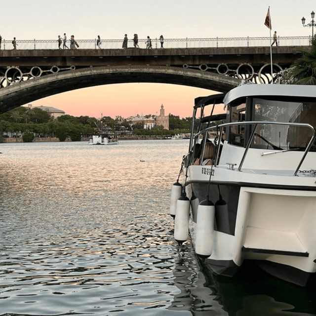 Private boat trip on the Guadalquivir - Expo 92 Pavilions and River Landmarks You Might Not Expect