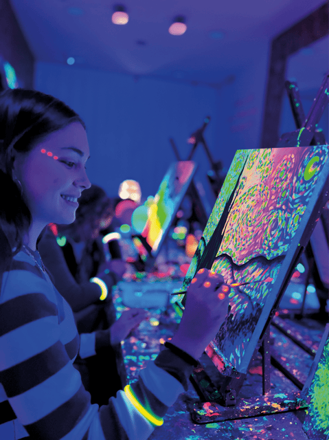 Sevilla: Wine Gogh Glow Academy Paint and Sip Classes - Supplies Included in the Price (and Why That Changes the Value)