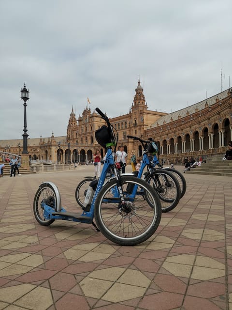Seville: 2-Hour Electric Kickscooter tour - Plaza de España: the ramps make photo time actually work