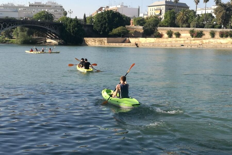 Seville: 2–Hour Guadalquivir River Kayaking Tour - Torre Schindler and Sevilla Tower: reading the skyline at river pace