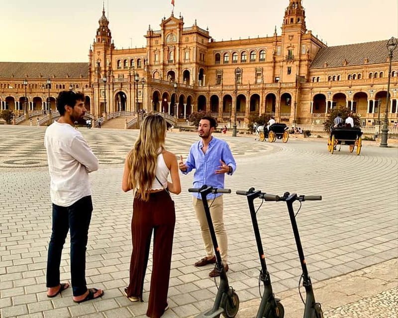 Seville: Electric Bike City Tour - Stop 5 and Stop 6: Parque de María Luisa and Plaza de España