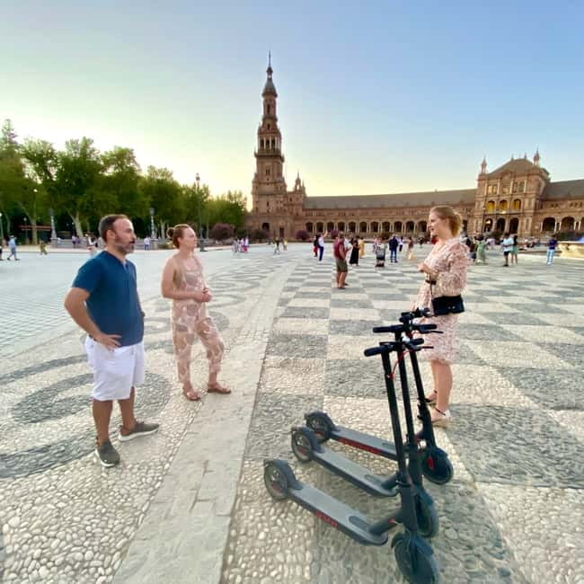 Seville: Electric Bike City Tour - Stop 10: General Archive of the Indies Photo Moment