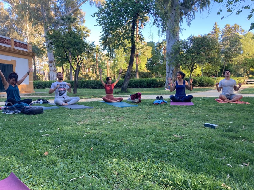 Seville: Group Yoga classes All levels - in French - Where You’ll Practice, Plaza de España Area and the Weather Plan