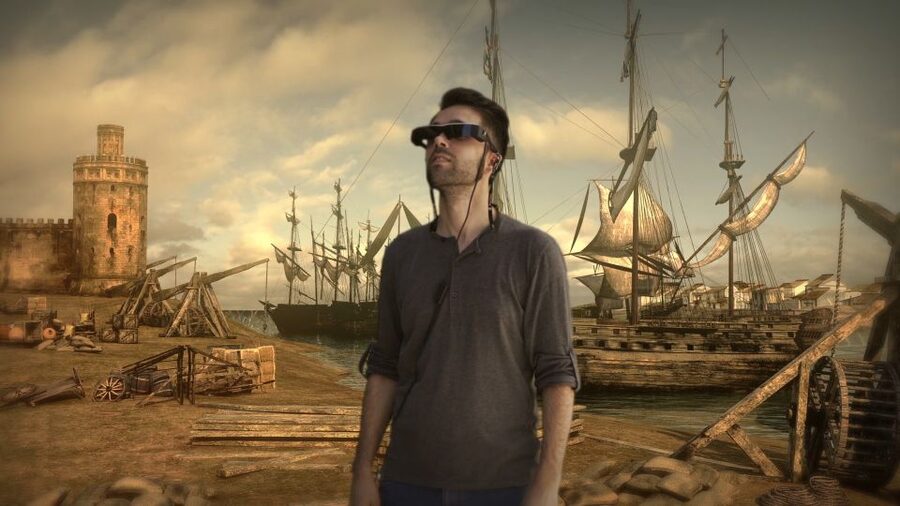 Seville: Guided City Walking Tour with 3D contents - How the Smartglasses and VR 3D Scenes Work at Each Landmark