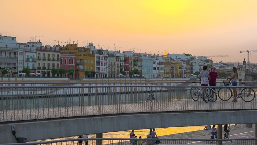 Seville: Guided Sunset Bike Tour - Plaza de España and the moments that feel like a movie set