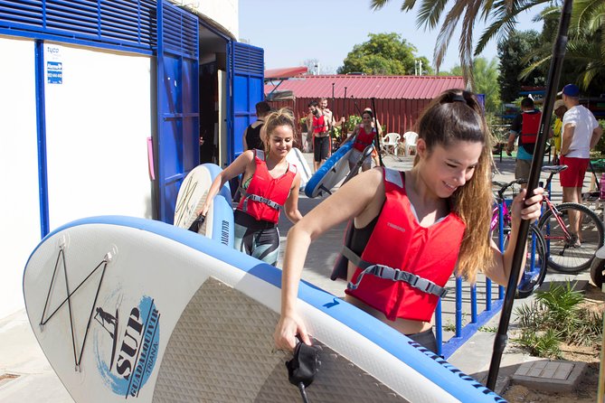 Seville Paddle Surf Sup in the Guadalquivir River - Torre del Oro and the River Landmarks You Can Actually See