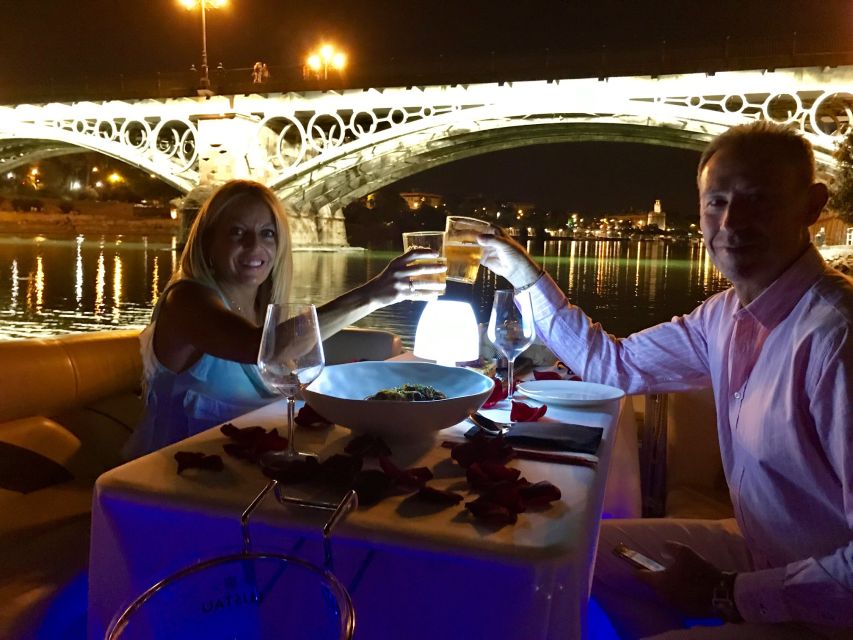 Seville: Private Boat Tour with Paella Lunch and Drinks - Drinks onboard: included wine or sangria, plus optional cava or champagne