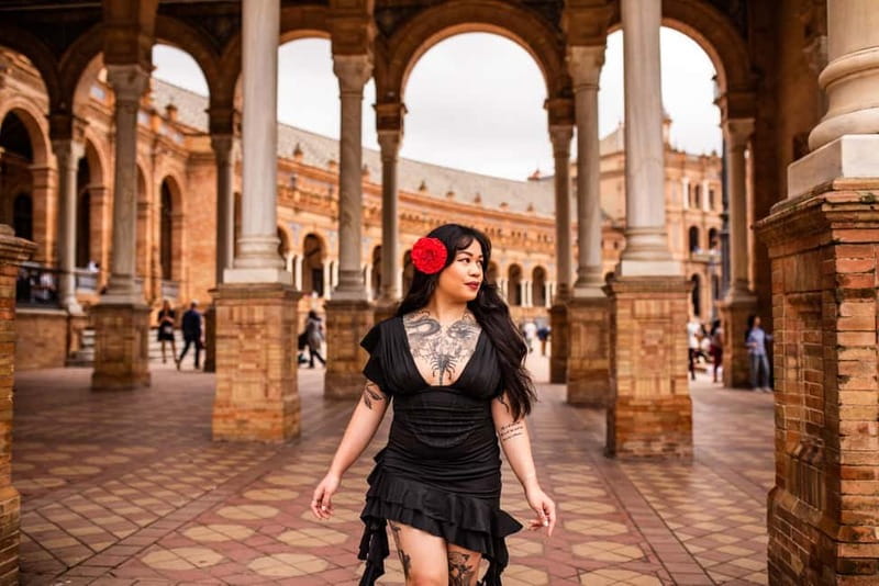 Seville: Professional Photoshoot and Video - Photo delivery in 48 hours, and what basic retouching looks like