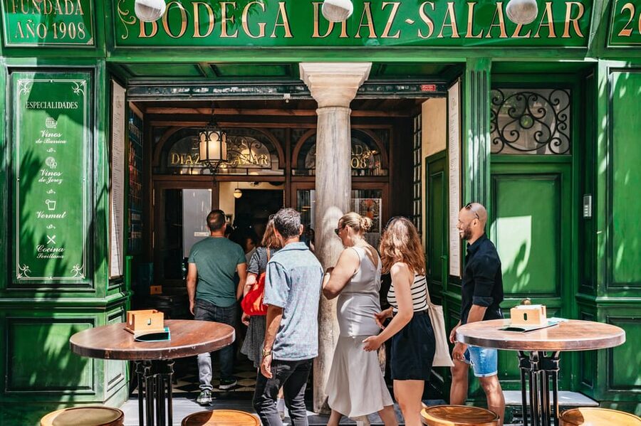 Seville: Tapas, Taverns and History Guided Walking Tour - Taberna Álvaro Peregil: manchego, pork belly, and orange wine near the Cathedral