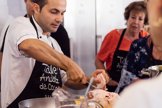 Spanish Cooking Class and Dinner in Seville - Dessert and Drinks: Lemon Sorbet with Cava and Sangria Included
