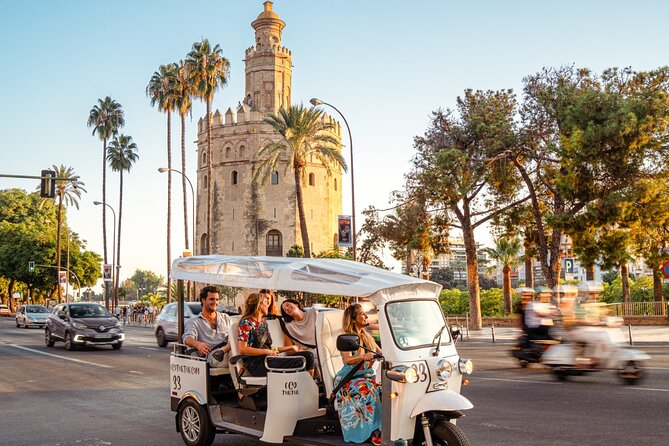 Tour Welcome Seville with Local Guide in Eco Tuk Tuk Private - Plaza de España and Parque de María Luisa: where Seville looks like a postcard and still feels real