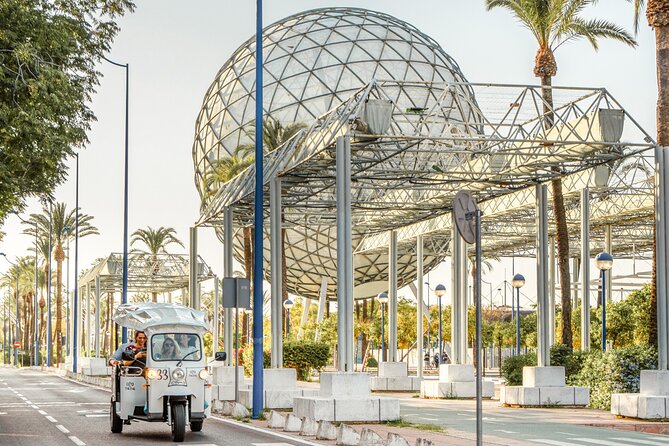 Tour Welcome Seville with Local Guide in Eco Tuk Tuk Private - Cartuja Island in the 120-minute option: if you want more sweep